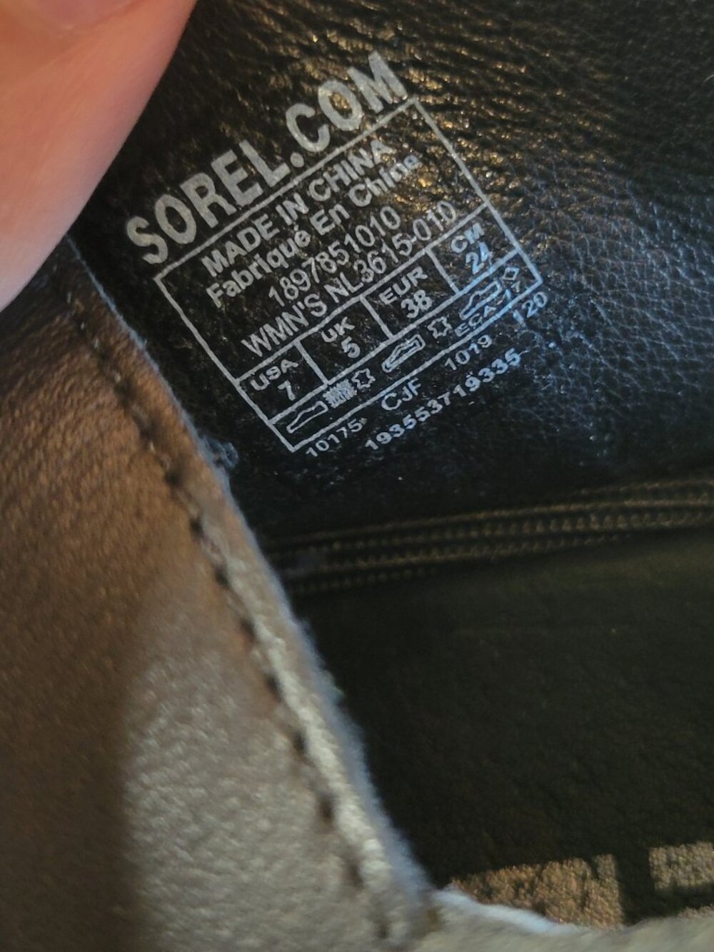 Sorel Black Leather Wedge Sandals Ankle Strap Platform Women's Size 7 - Picture 5 of 9